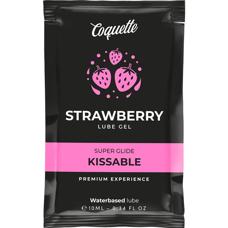 COQUETTE CHIC DESIRE - LUBRICANTE BESABLE A BASE DE AGUA FRESA EN BOLSILLO 10 ML