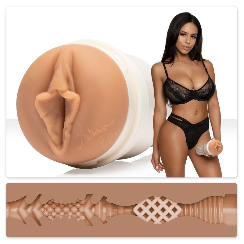 FLESHLIGHT GIRLS - VAGINA CON TEXTURA EN CREMA AUTUMN FALLS