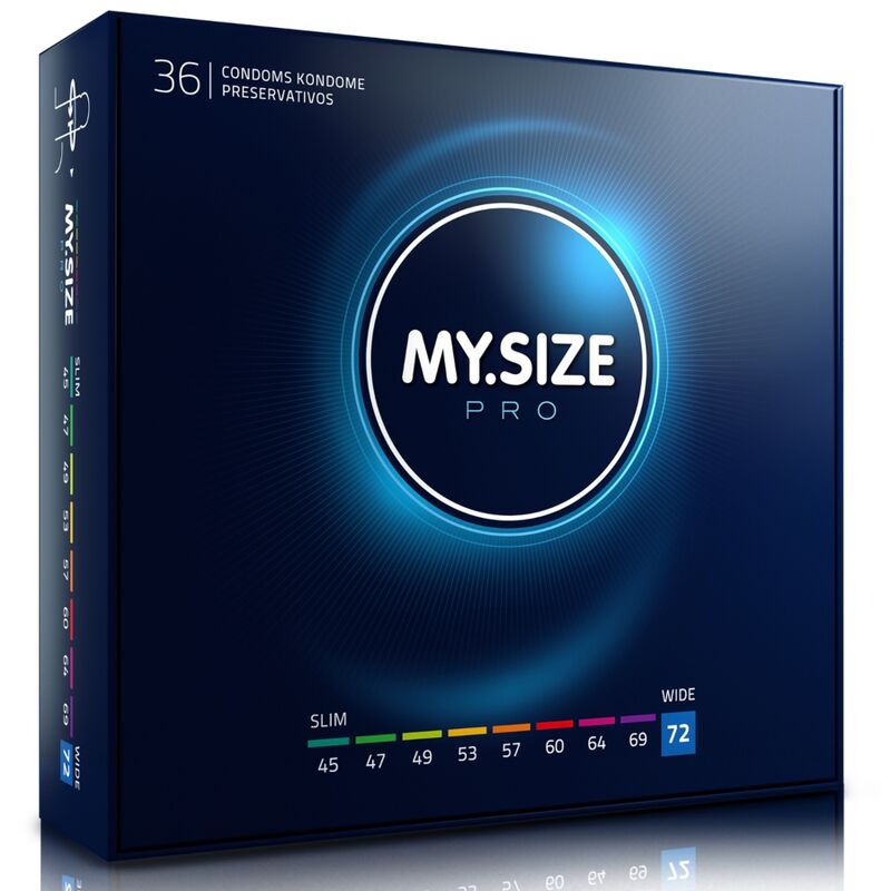 MI TALLA - CONDONES PRO 72 MM 36 UNIDADES