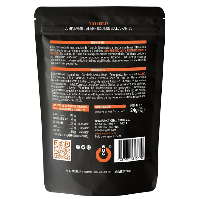 WUG SEX SENSE - DELAY CUM DELAYER 10 UNIDADES
