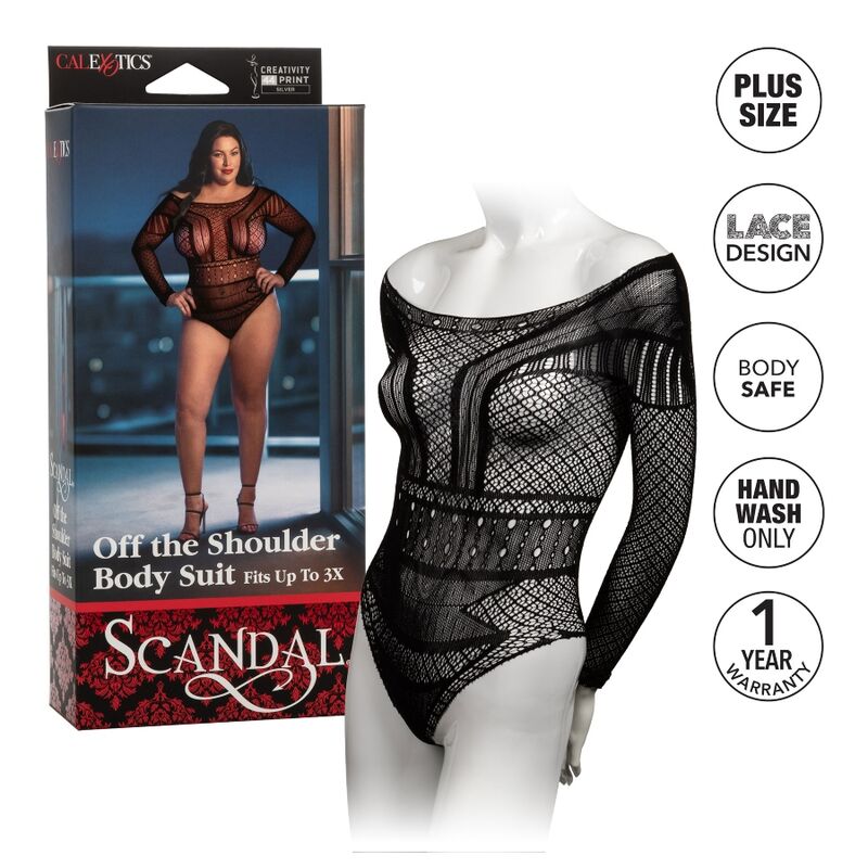 CALEXOTICS - TRAJE DE BAÑO CON HOMBROS ESCÁNDALO TALLA GRANDE