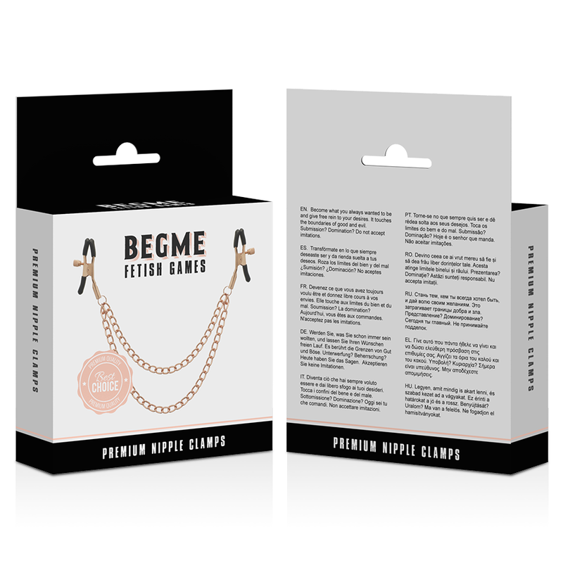 BEGME - PINÇAS DE MAMILOS PREMIUM EDIÇÃO PRETA