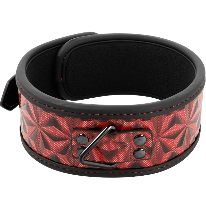 BEGME - GOLA DE COURO VEGANO PREMIUM RED EDITION COM FORRO DE NEOPRENE