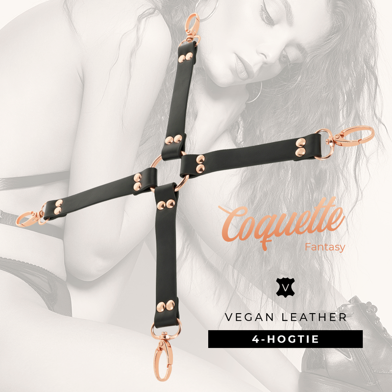 COQUETTE CHIC DESIRE - GRAVATA DE COURO VEGANO FANTASIA