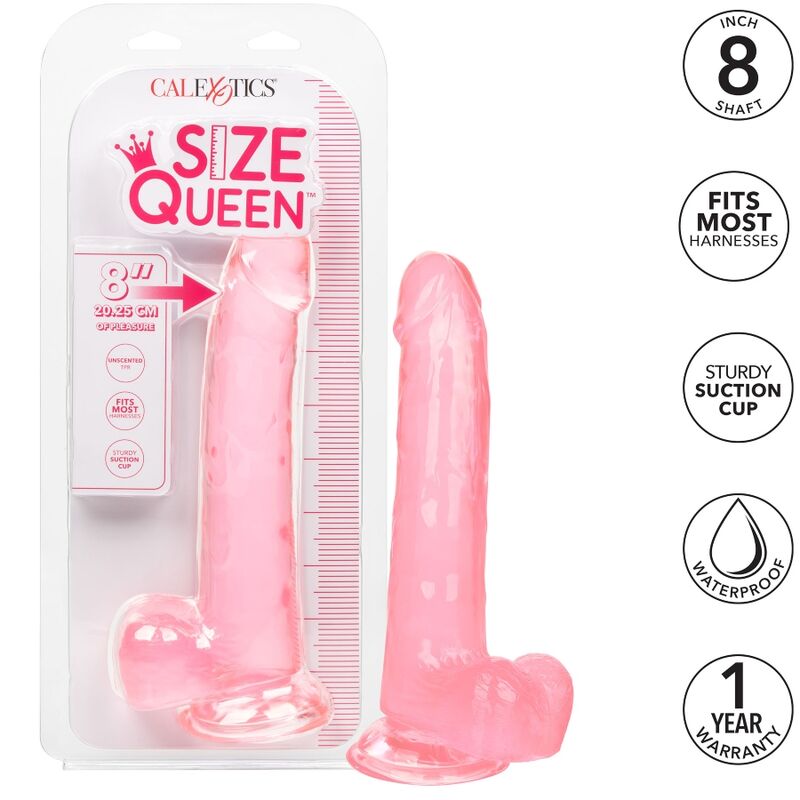 CALEXOTICS - DILDO TAMAÑO QUEEN ROSA 20.3 CM