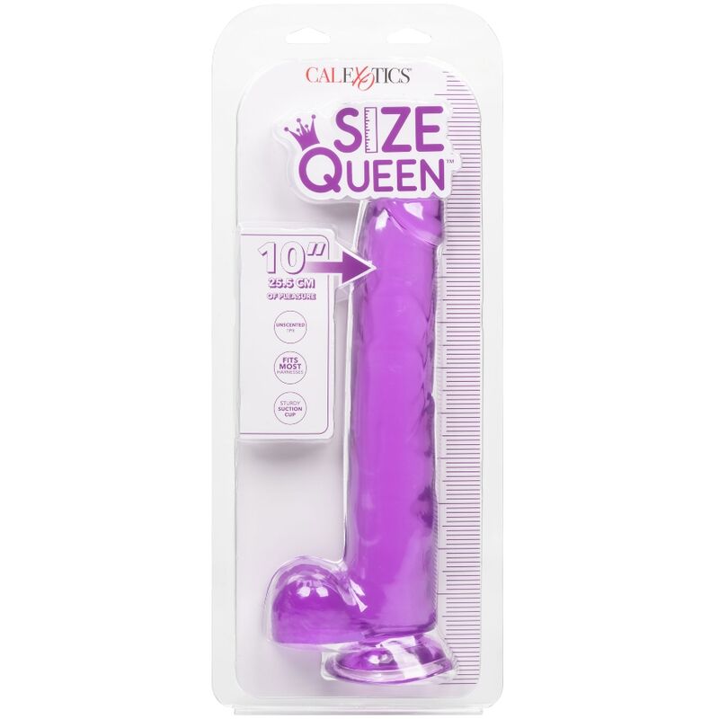 CALEXOTICS - DILDO TAMAÑO QUEEN MORADO 25,5 CM