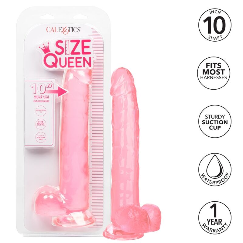 CALEXOTICS - DILDO TAMAÑO QUEEN ROSA 25,5 CM