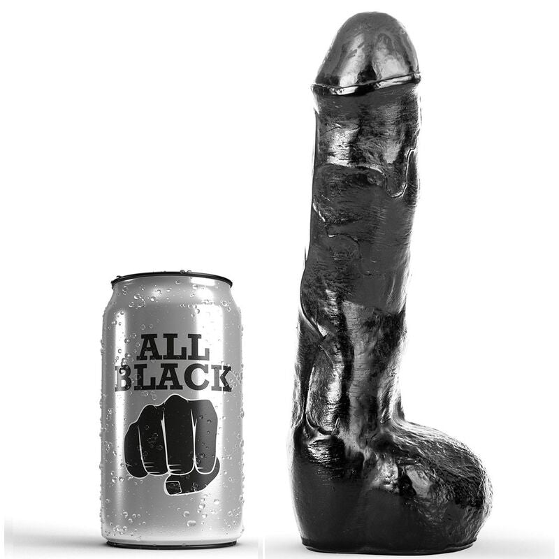 ALL BLACK - PÊNIS ANAL REALISTA 20 CM