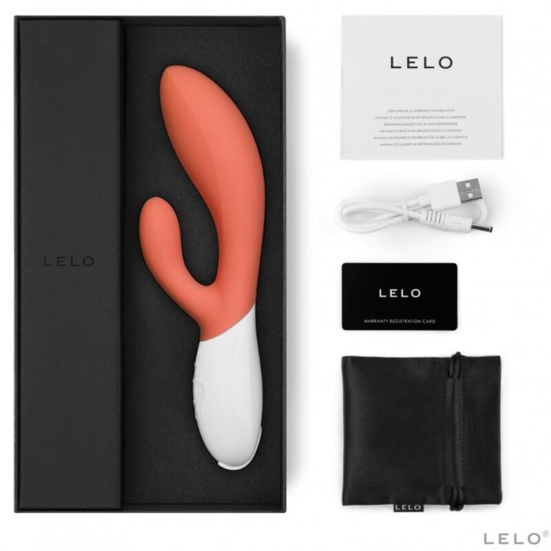 LELO - INA 3 VIBRADOR COELHO CORAL DE LUXO