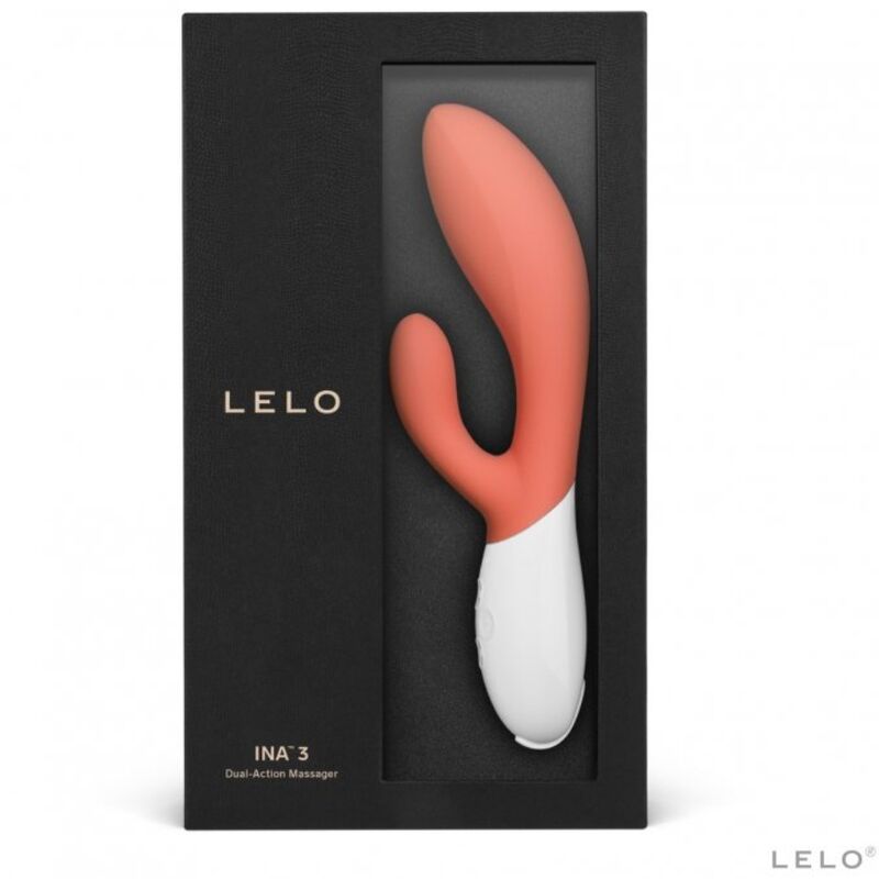LELO - INA 3 VIBRADOR COELHO CORAL DE LUXO