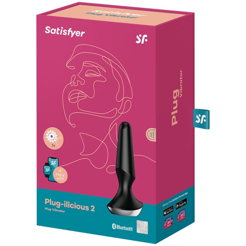 SATISFYER - PLUG ILICIOUS 2 PLUG VIBRADOR PRETO