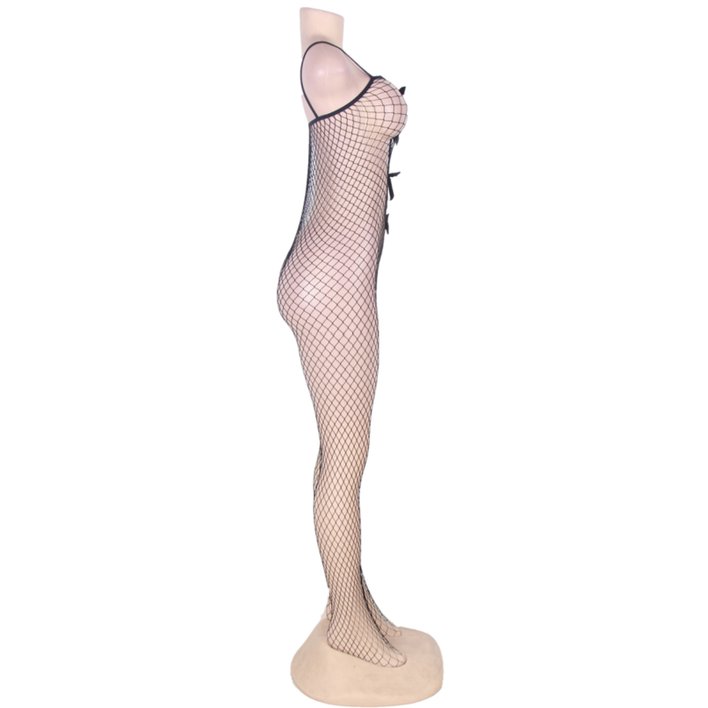 QUEEN LINGERIE - BODYSTOCKING CON TETAS EN ESCOTE S/L