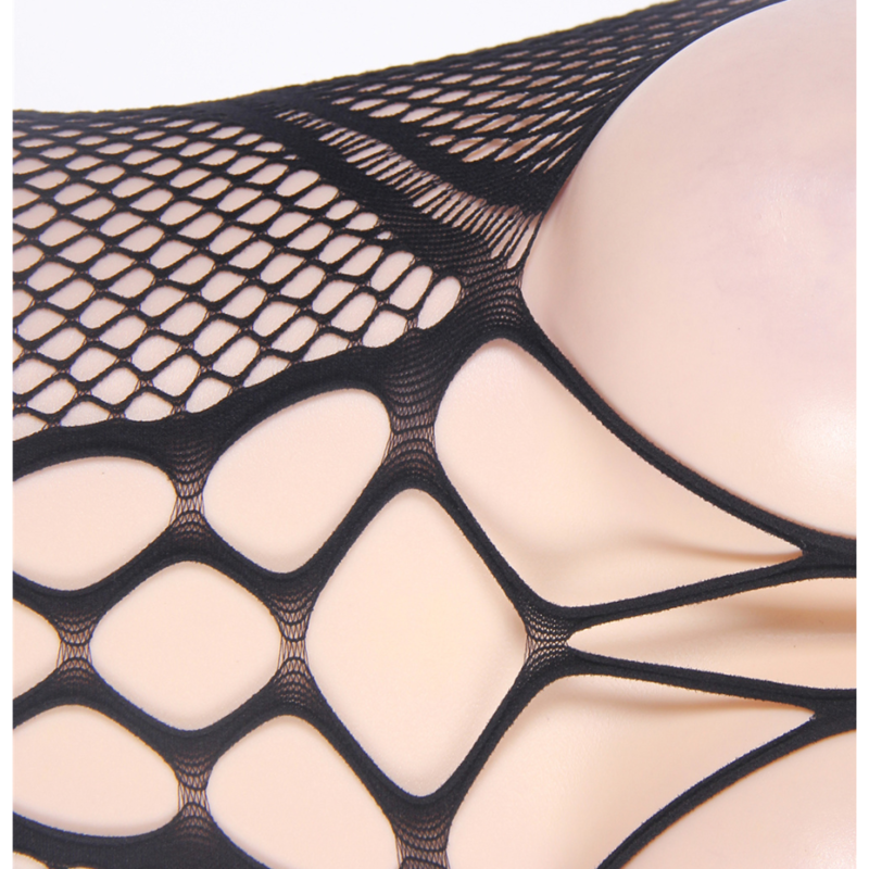 QUEEN LINGERIE - DECOTE HALTER E COSTAS ABERTAS BODYSTOCKING P/G