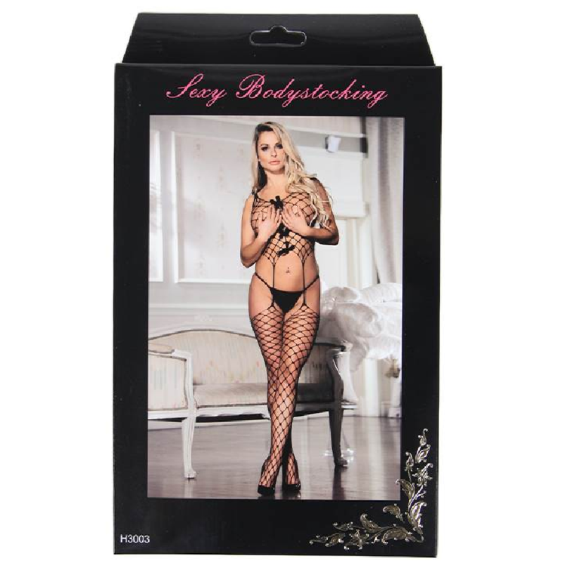 LENCERÍA QUEEN - BODYSTOCKING REDE COM LAOS S/L