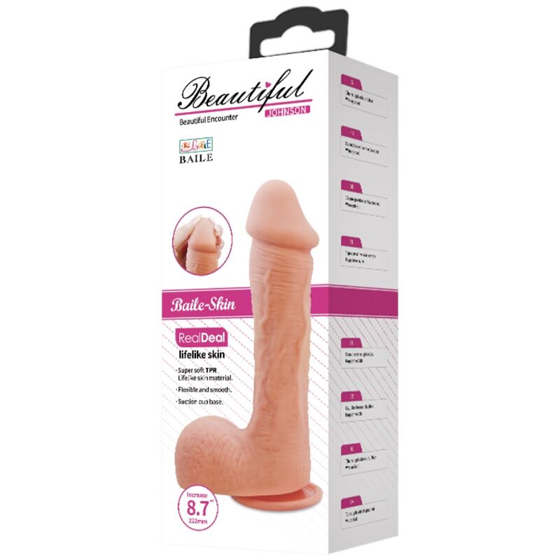 BAILE - JOHNSON PELE REALISTA DILDO 22 CM