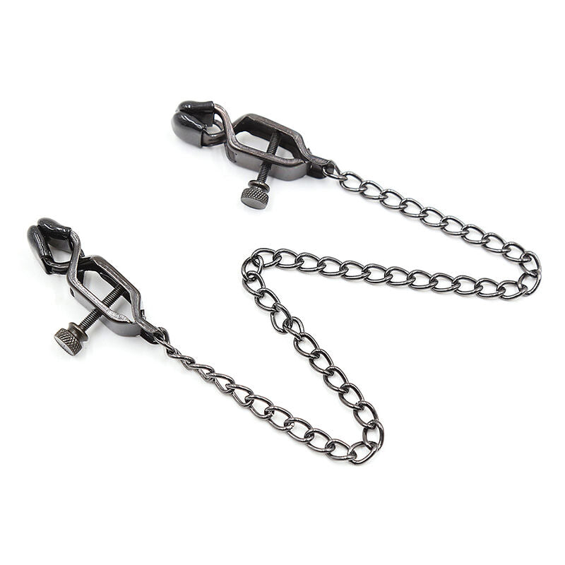 OHMAMA FETISH - GRAMPOS DE METAL COM CORRENTE PRETA