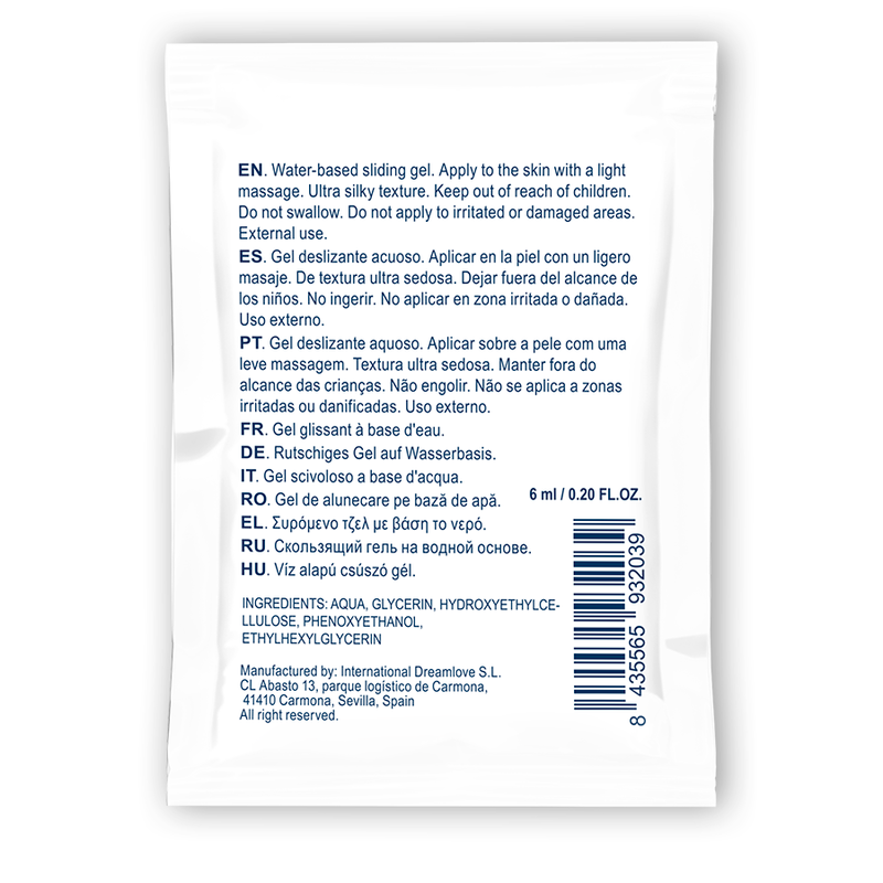 WATERFEEL - GEL DESLIZANTE NEUTRO À BASE DE ÁGUA 6 ML