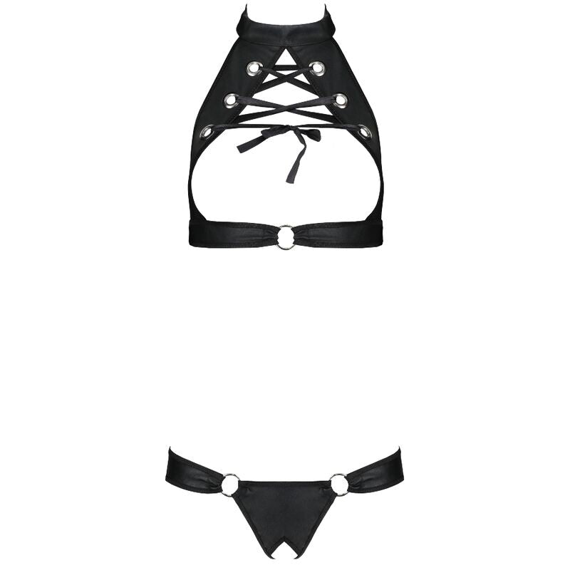 PAIXÃO - CONJUNTO DE COURO ECOLÓGICO MALWIA L/XL