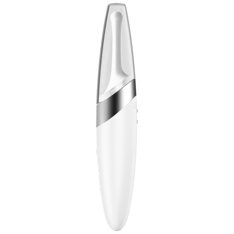 SATISFYER - VIBRADOR DE PUNTA DE CLÍTORIS TWIRLING DELIGHT BLANCO