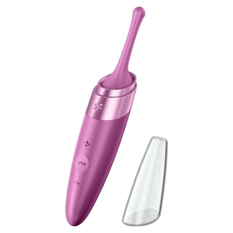 SATISFYER - VIBRADOR DE PONTA CLITÓRICA ROXO TWIRLING DELIGHT