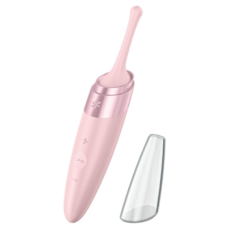 SATISFYER - VIBRADOR TWIRLING DELIGHT CLIT TIP ROSA