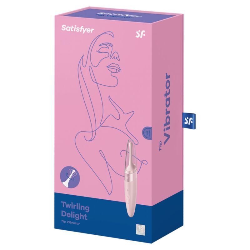 SATISFYER - VIBRADOR TWIRLING DELIGHT CLIT TIP ROSA