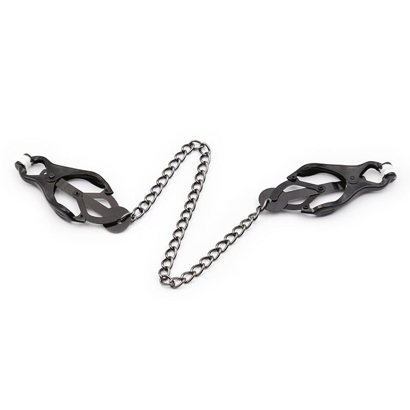 OHMAMA FETISH - Grampos de mamilo japoneses com corrente preta