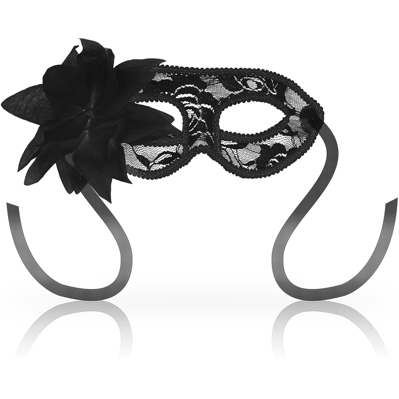 OHMAMA - MÁSCARAS MÁSCARAS DE RENDA PRETA E FLORES
