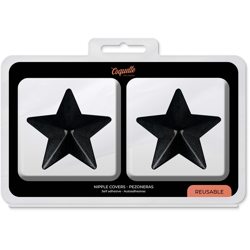 COQUETTE CHIC DESIRE - CAPAS PARA MAMILOS BLACK STARS
