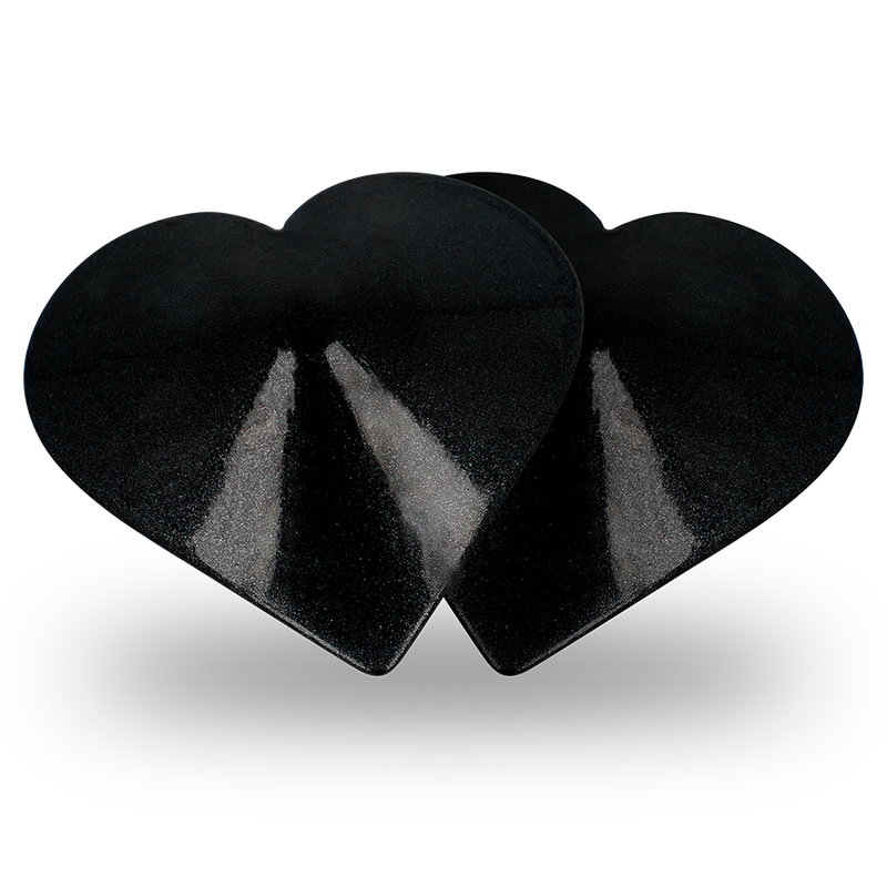 COQUETTE CHIC DESIRE - CAPAS PARA MAMILOS CORAÇÕES PRETOS