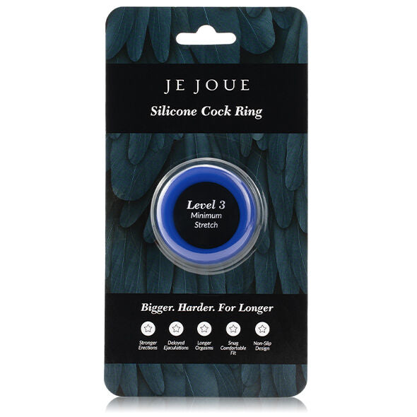 JE JOUE - ANEL DE SILICONE AZUL - ESTRANGULAMENTO MÍNIMO