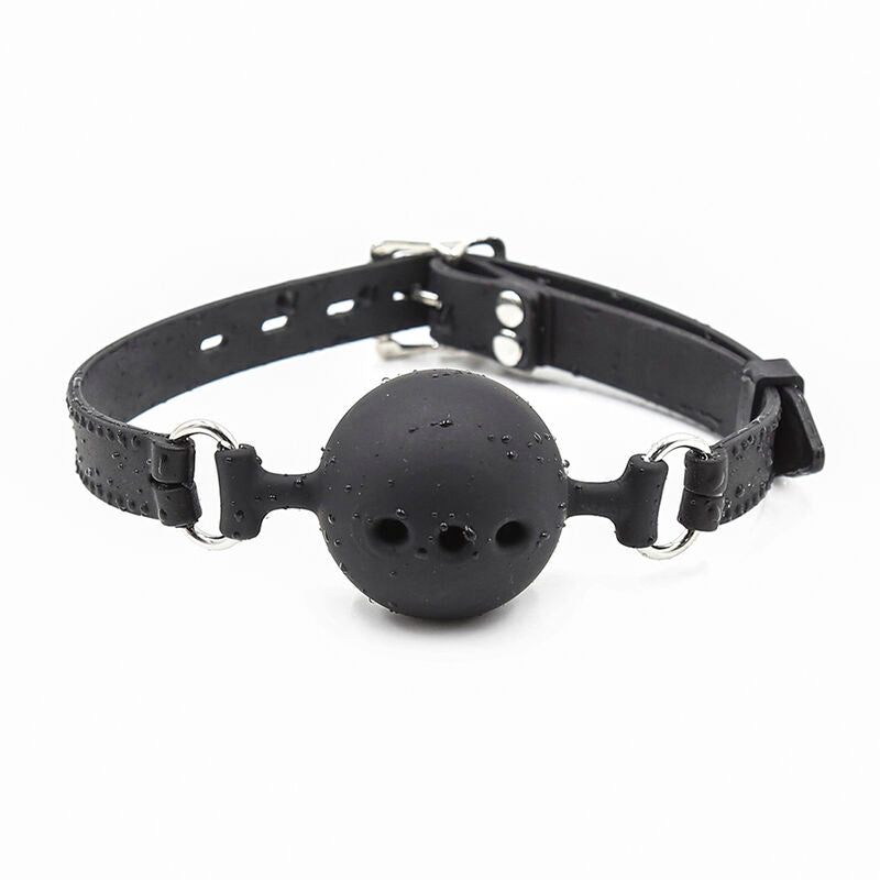 OHMAMA FETISH - MORDAÇA DE BOLA DE SILICONE RESPIRÁVEL TAMANHO G