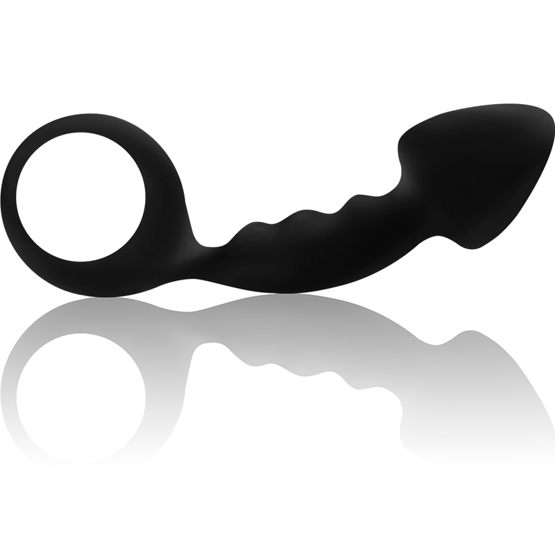 OHMAMA - PLUG ANAL ACANALADO CON ANILLO