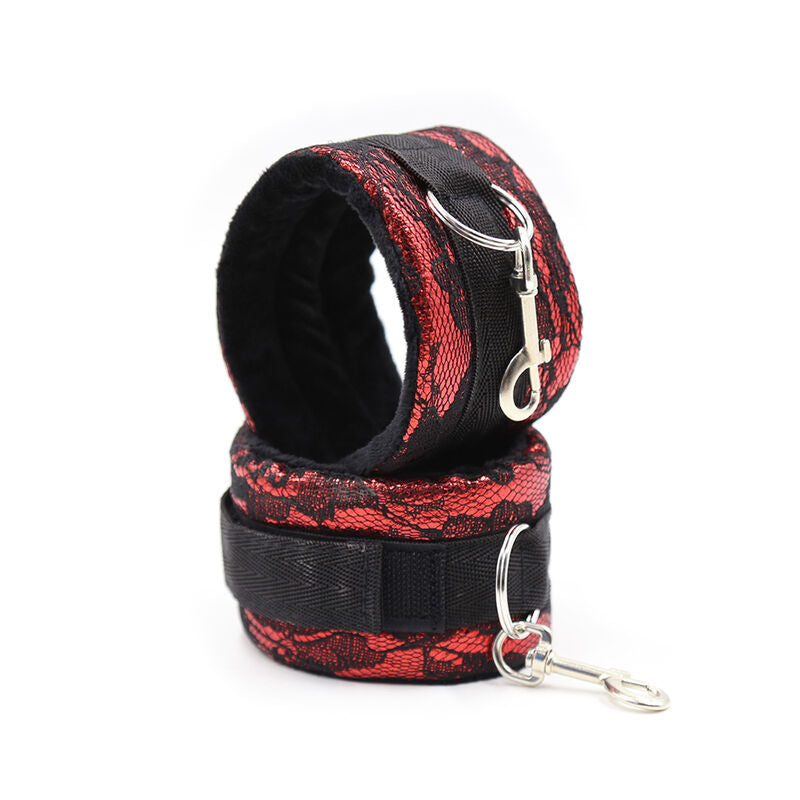 FETICHE OHMAMA - ALGEMAS DE VELUDO COM FITA DE NYLON