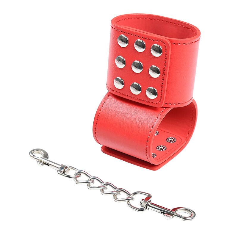 OHMAMA FETISH - ALGEMAS VERMELHAS COM FECHO DE PRESSÃO