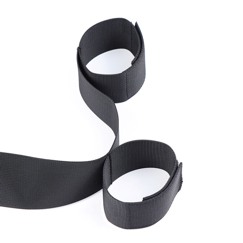 OHMAMA FETISH - WRIST HANDCUFFS AND NYLON NECKLACE