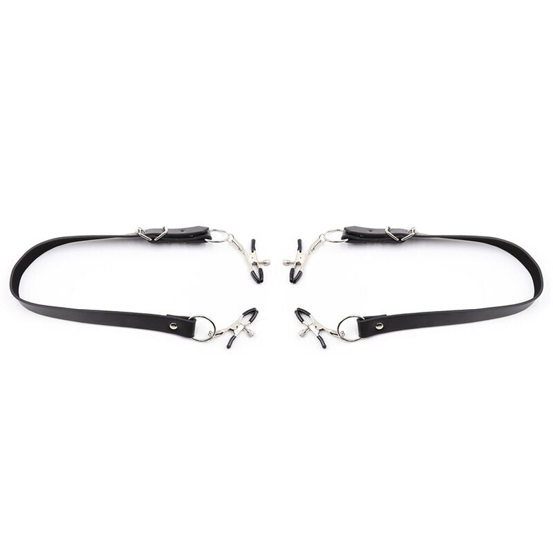 OHMAMA FETISH - PINÇAS DE CLITÓRIS COM TIRAS PARA AS PERNAS