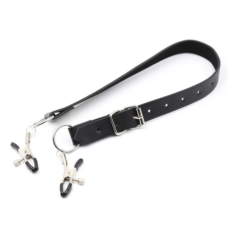 OHMAMA FETISH - PINÇAS DE CLITÓRIS COM TIRAS PARA AS PERNAS