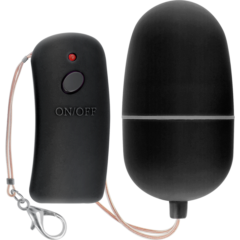 EN LÍNEA - HUEVO VIBRADOR NEGRO CON CONTROL REMOTO