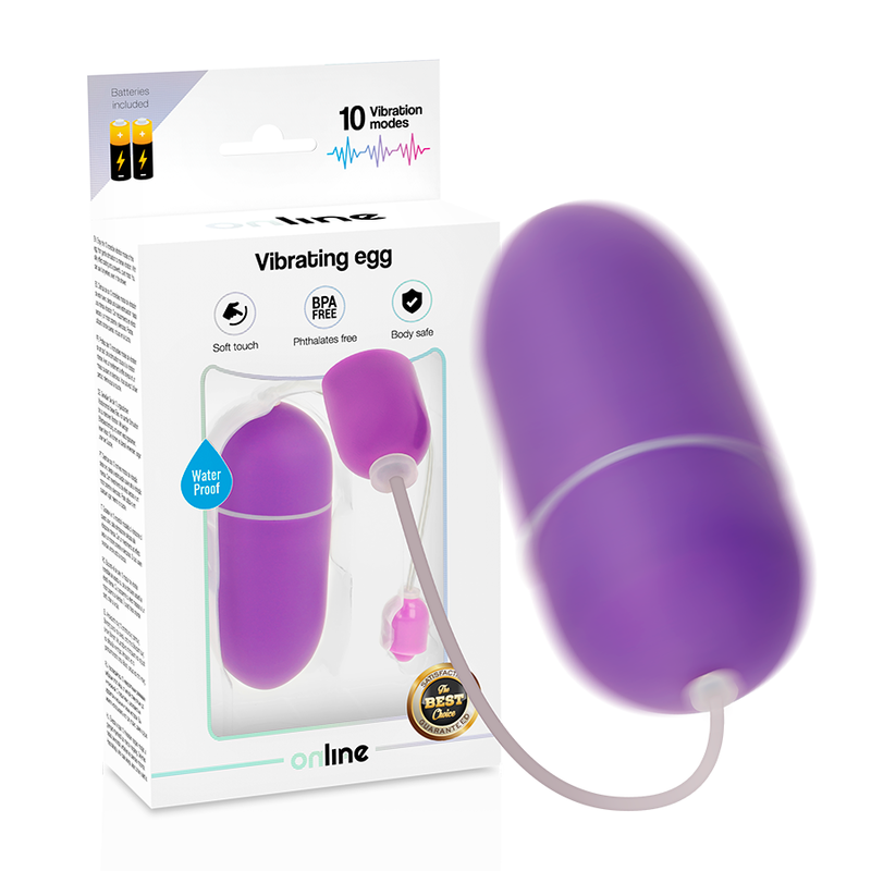 ONLINE - OVO VIBRANTE À PROVA D'ÁGUA ROXO