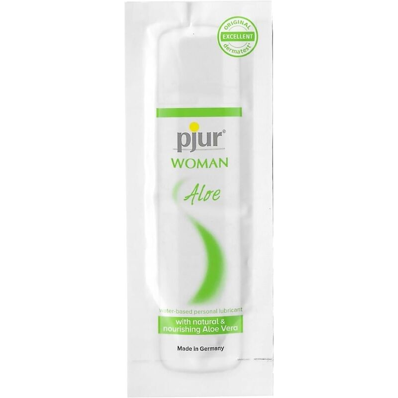 PJUR - LUBRIFICANTE À BASE DE ÁGUA COM ALOE VERA FEMININO 2 ML