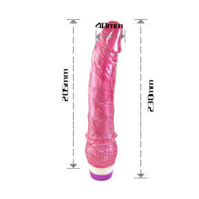 BAILE - VIBRADOR REALISTA VERMELHO 23 CM