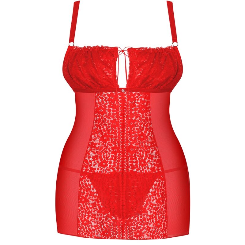 OBSESSIVE - CHEMISE Y TANGA BLOSSMINA 6XL/7XL