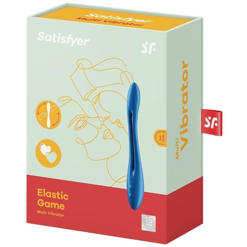 SATISFYER - JUEGO ELÁSTICO MULTIVIBRADOR AZUL