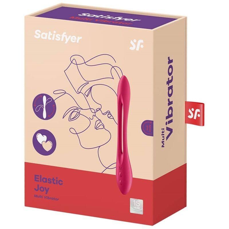 SATISFYER - ELASTIC JOY MULTIVIBRADOR ROJO