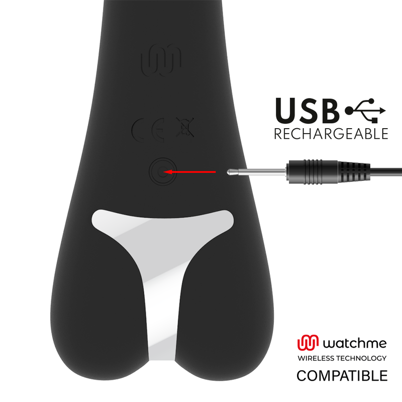 BRILHANTE GLAM - VIBRADOR RYAN WATCHME TECNOLOGIA SEM FIO COMPATÍVEL