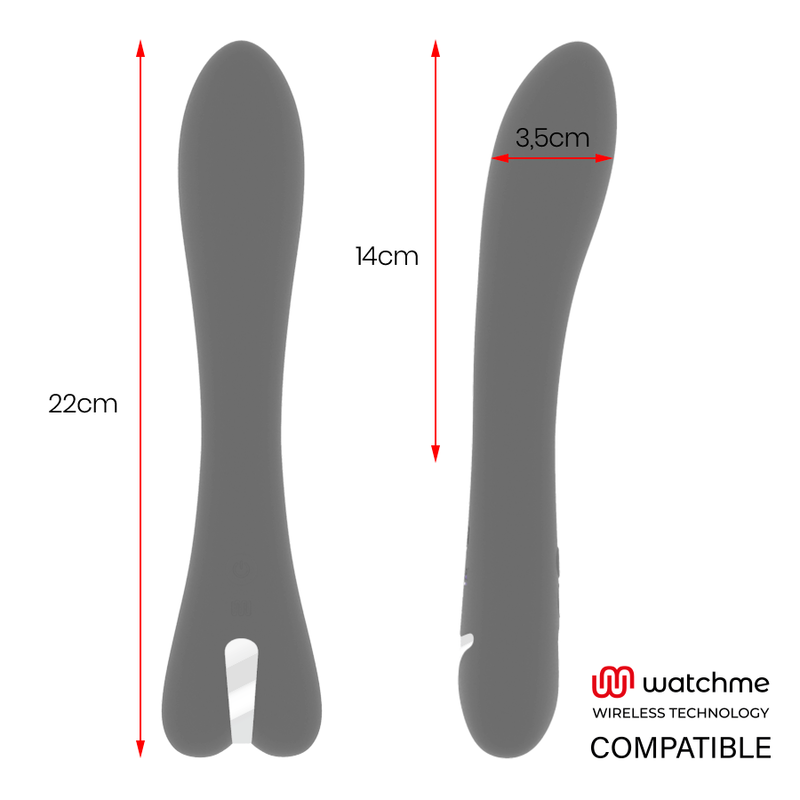 BRILHANTE GLAM - VIBRADOR RYAN WATCHME TECNOLOGIA SEM FIO COMPATÍVEL