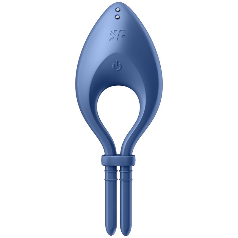 SATISFYER - APLICATIVO VIBRADOR BULLSEYE RING AZUL
