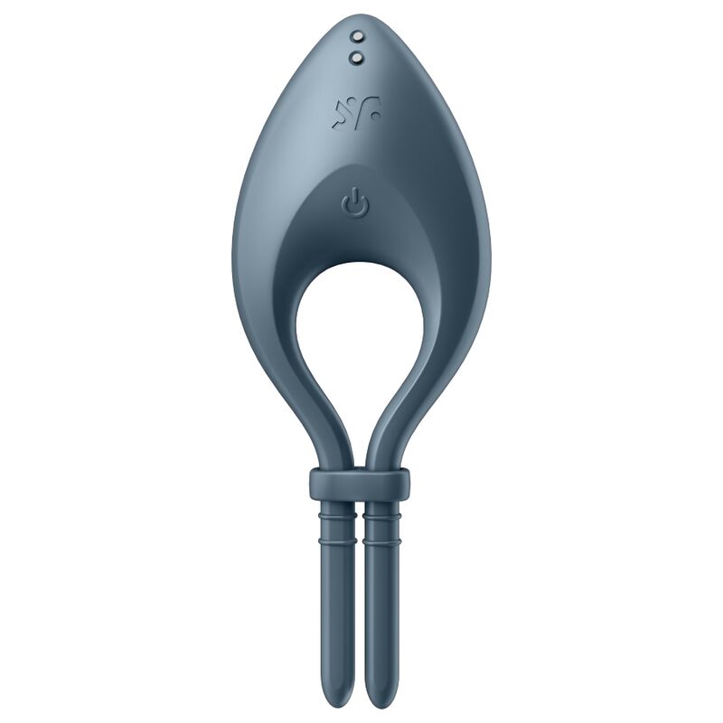SATISFYER - APLICATIVO VIBRADOR BULLSEYE RING CINZA