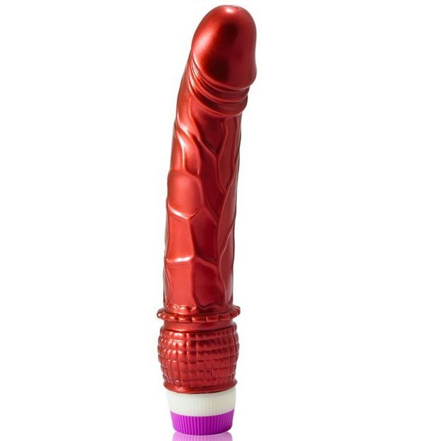 BAILE - VIBRADOR REALISTA VERMELHO 23 CM